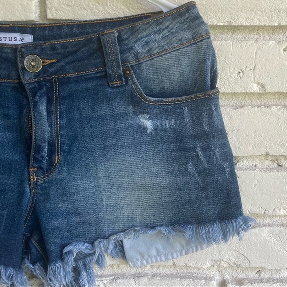 JustUSA Denim Jeans Distressed LIKE NEW Very comfortable. Some stretch - Picture 3 of 8